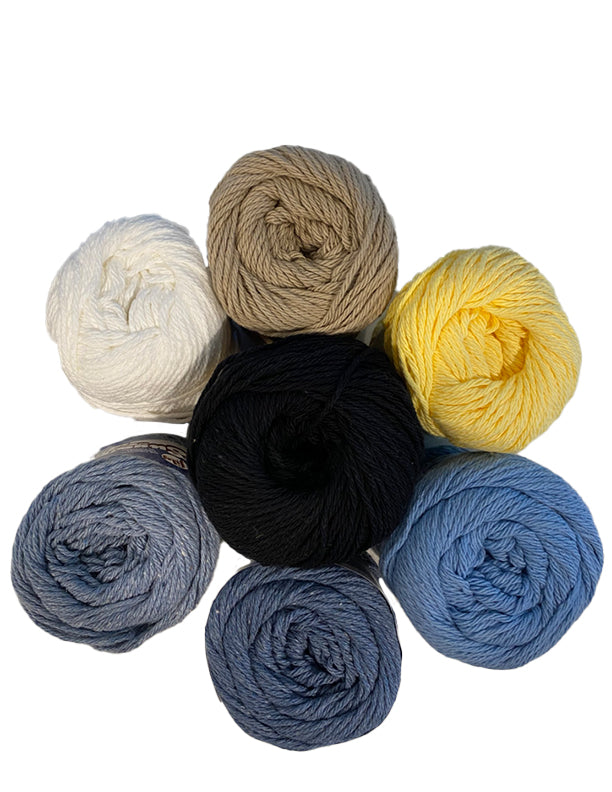 Colors available of Hand Crocheted Bucket Hat : white, yellow, light denim, dark denim, light blue and black.tan,